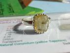 yellow Sapphire ring ( pukhraj)