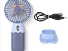 ZB088 Bear USB Mini Fan Portable Cooling Rechargeabl With Phone Stand