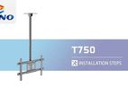 Zeno T750 Ceiling Tv Mount(32-80) Inch