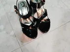Zisha Fashion Black Wedge Sandals